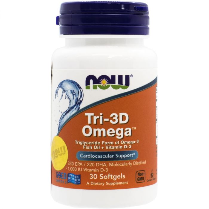 Now (Нау) Foods Tri-3D Omega капсули №30 в інтернет-аптеці
