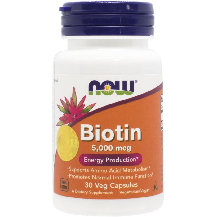 Now (Нау) Foods Biotin (Біотин) 5000 мкг капсули №30 в аптеці