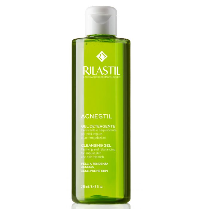Гель Rilastil Acnestil делікатний очищуючий для шкіри схильної до акне 250 мл недорого