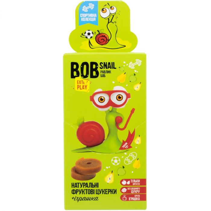 Цукерки Bob Snail (Равлик Боб) яблуко-груша + Іграшка 51 г замовити