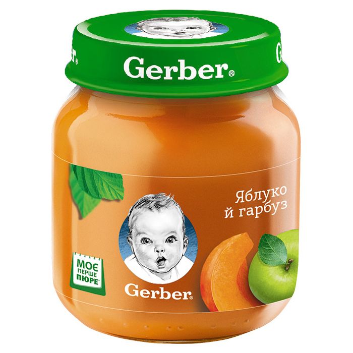 Пюре Gerber яблуко та гарбуз (з 6 місяців) 130 г в Україні