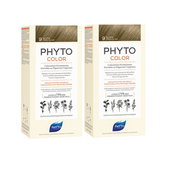 Набір Phyto Duo Phytocolor крем-фарба тон №9 блондин*2 - друга в Подарунок ціна