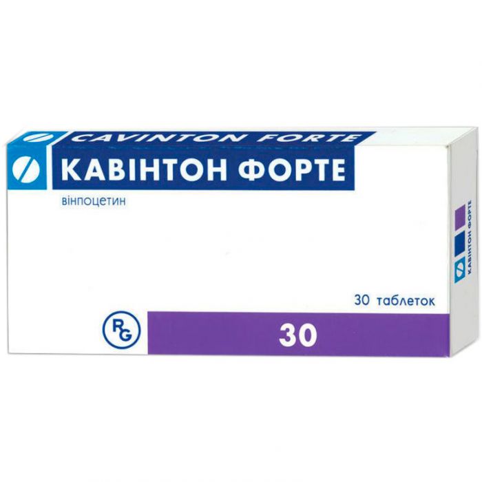 Кавинтон форте 10 мг таблетки №30 в Украине
