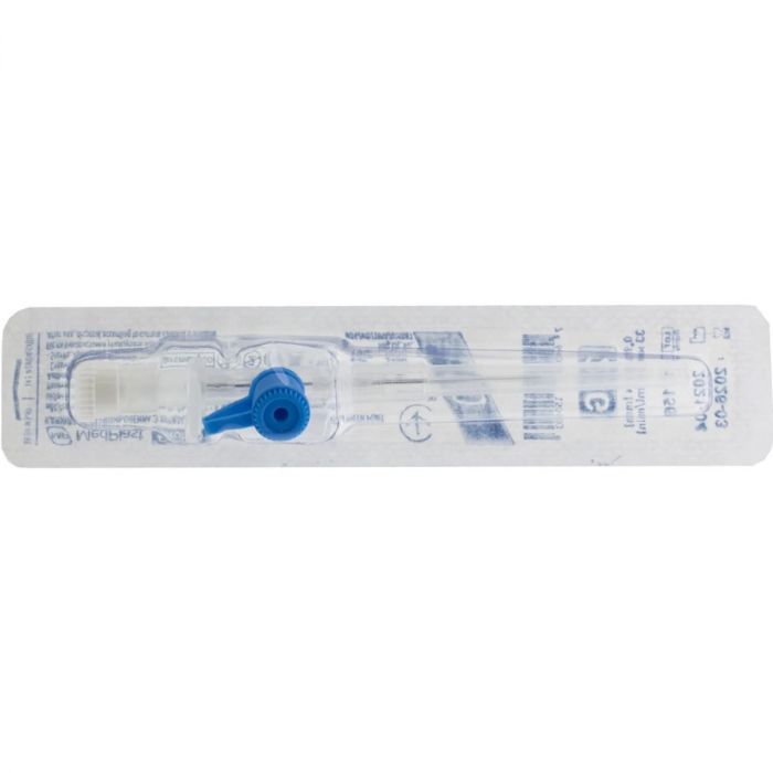 Канюля внутривенная MP MedPlast Proflon 22G (0,9 мм x 25 мм) голубая №1 ADD