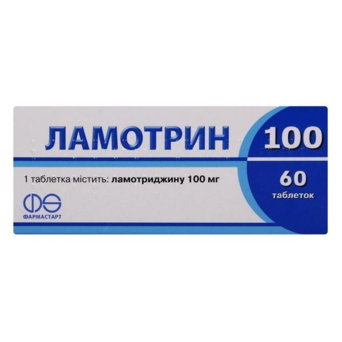 Ламотрин 100 мг таблетки №60   в аптеці