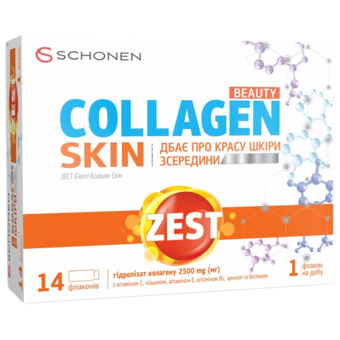 Zest (Зест) Beauty Collagen Skin (Б'юті Колаген Скін) розчин питний 25 мл флакон №14 в інтернет-аптеці