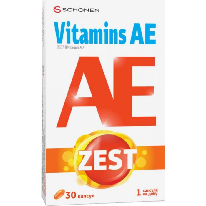Zest (Зест) Vitamins AE (Вітаміни АЕ) капсули №30 фото