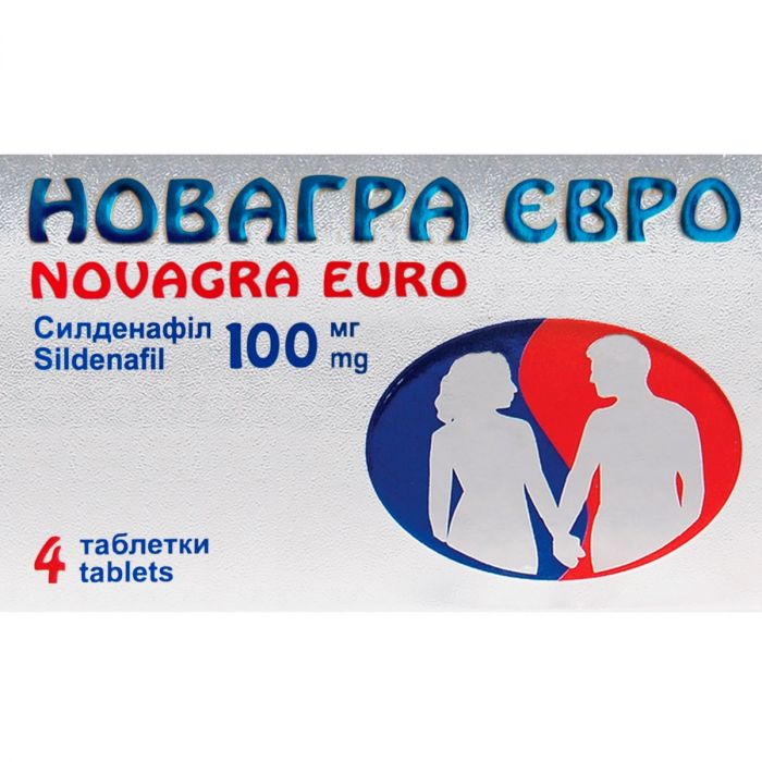 Новагра Евро 100 мг таблетки №4 фото