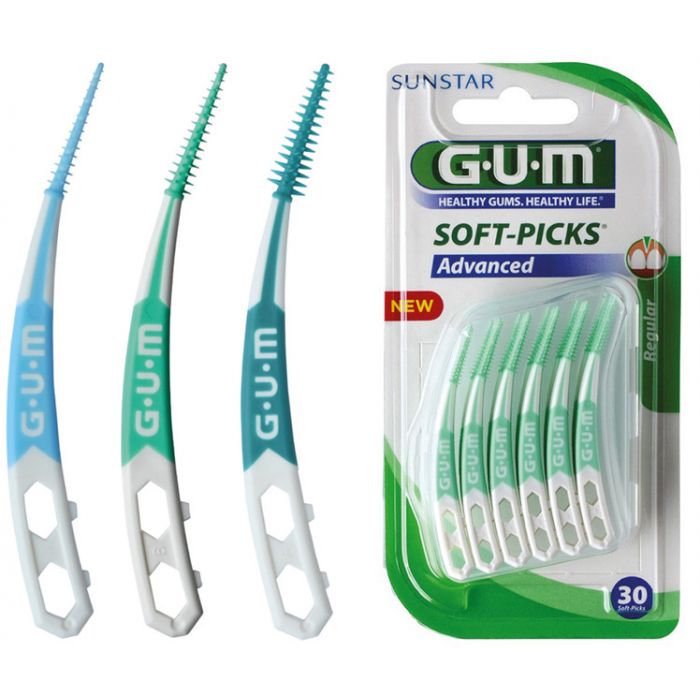 Набір міжзубних щіток GUM SoftPicks Advanced, 30 шт. в блістері в аптеці