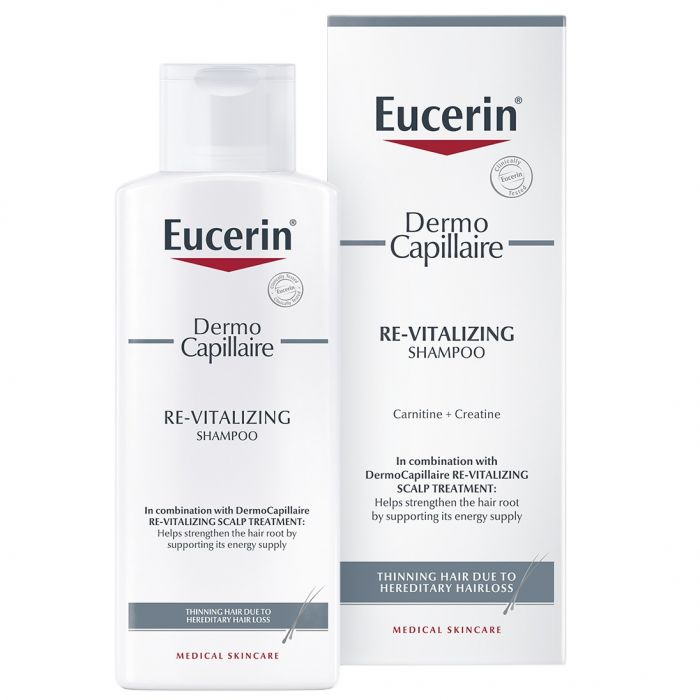 Шампунь Eucerin DermoCapillaire Re-Vitalizing проти випадіння волосся 250 мл фото
