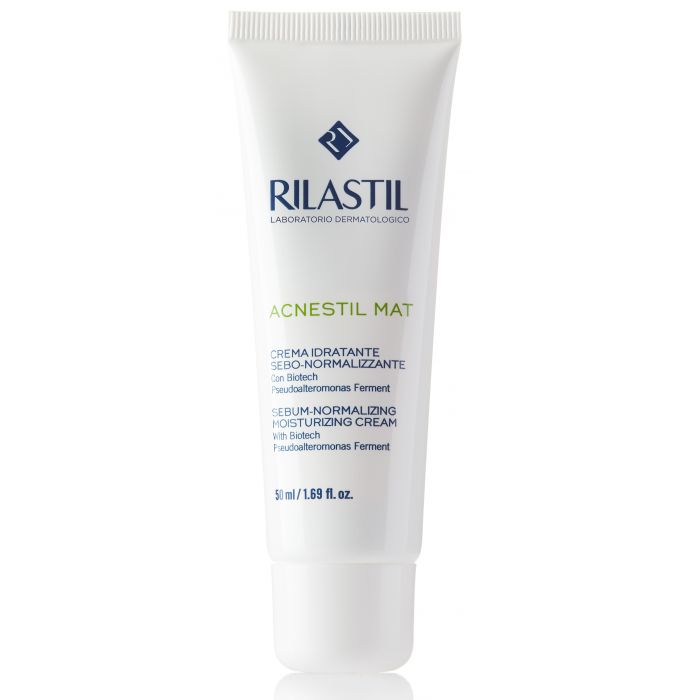 Крем Rilastil Acnestil нормалізуючий заспокійливий для шкіри схильної до акне матуючий 50 мл в інтернет-аптеці