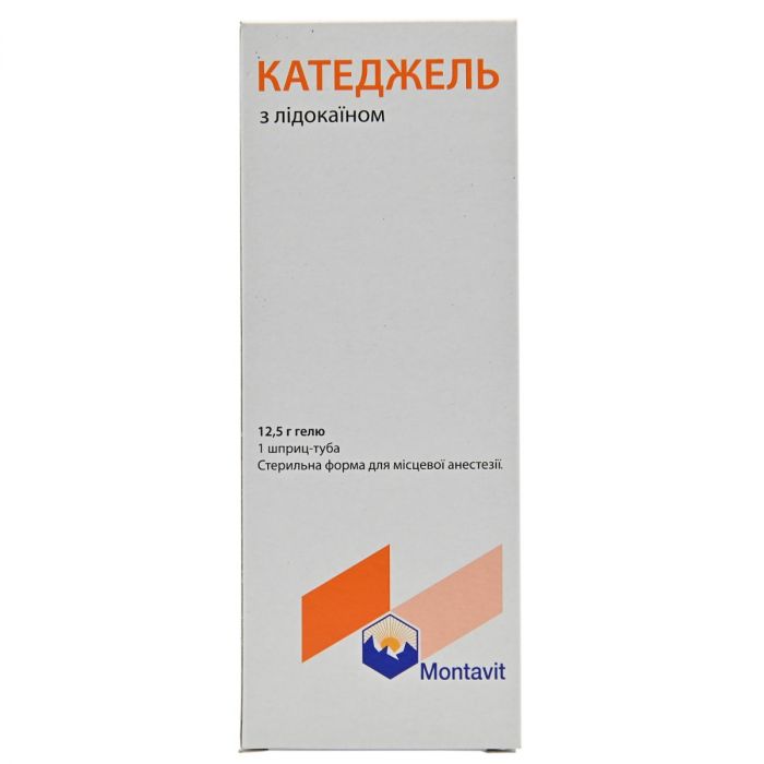 Катеджель з лідокаїном 12,5 г гель шприц-туба №1 в Україні