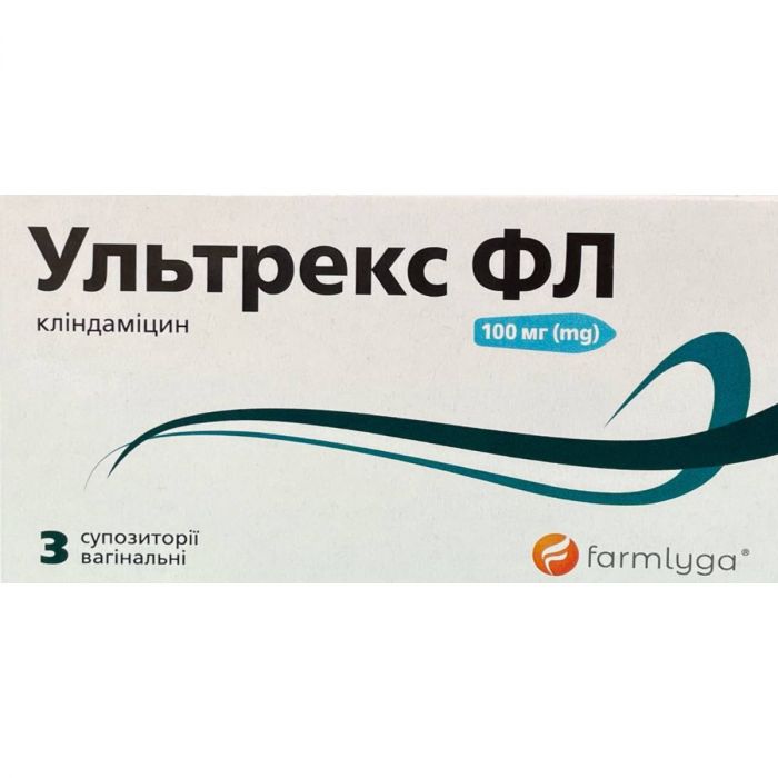 Ультрекс ФЛ 100 мг вагінальні супозиторії №3 фото