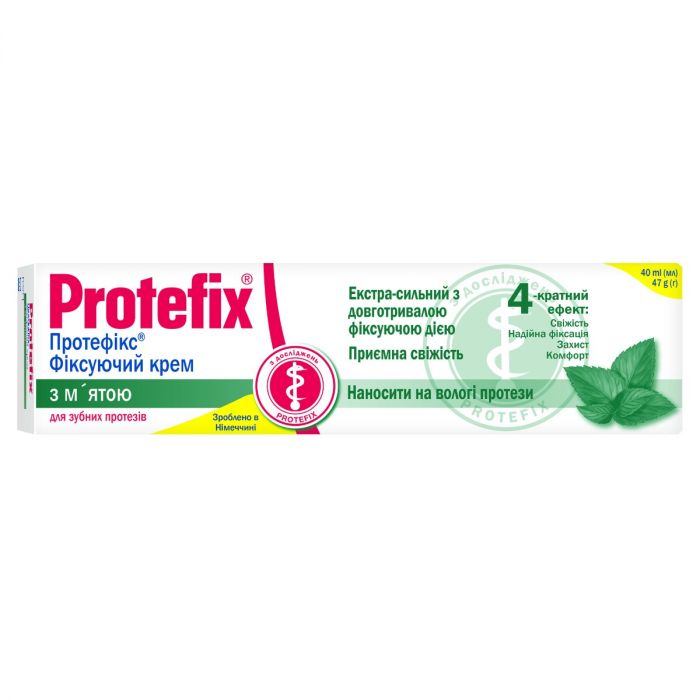 Протефикс (Protefix) крем фиксирующий с мятой 40 мл в интернет-аптеке