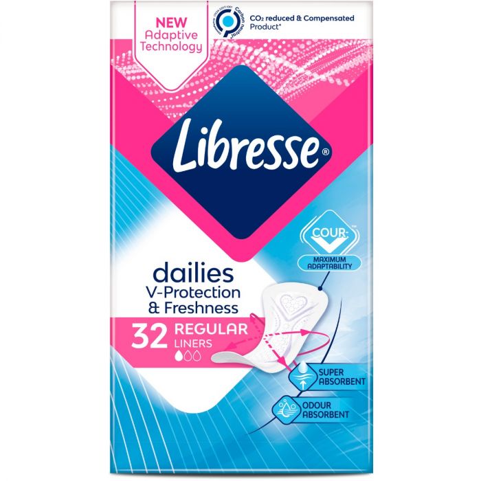 Прокладки щоденні Libresse Dailies Fresh&Protect Regular 32 шт. недорого