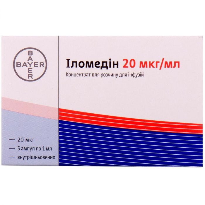 Іломедін концентрат для розчину для інфузій 20 мкг/мл 1 мл ампули 5 шт. в Україні