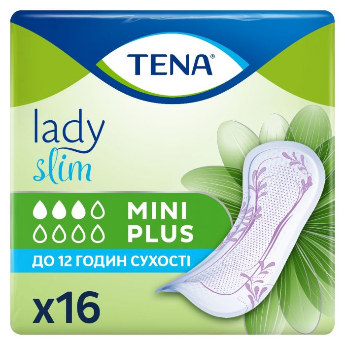 Прокладки TENA урологічні жіночі Lady Slim Mini Plus №16 ціна