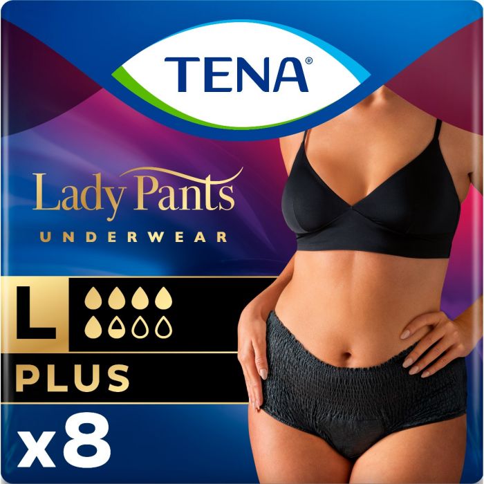 Труси урологічні жіночі Tena (Тена) Lady Pants Plus L №8 Black недорого