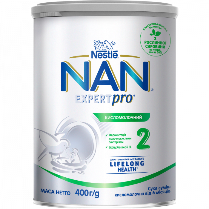 Суміш молочна Nestle NAN ExpertPro Кисломолочний 2, від 6 місяців, 400 г замовити