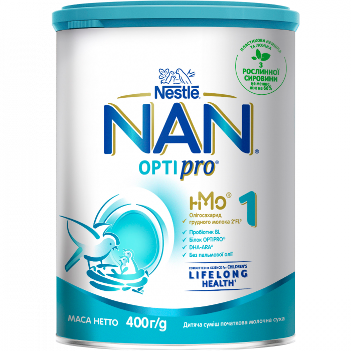 Суміш молочна Nestle NAN OptiPro 1, від народження, 400 г фото