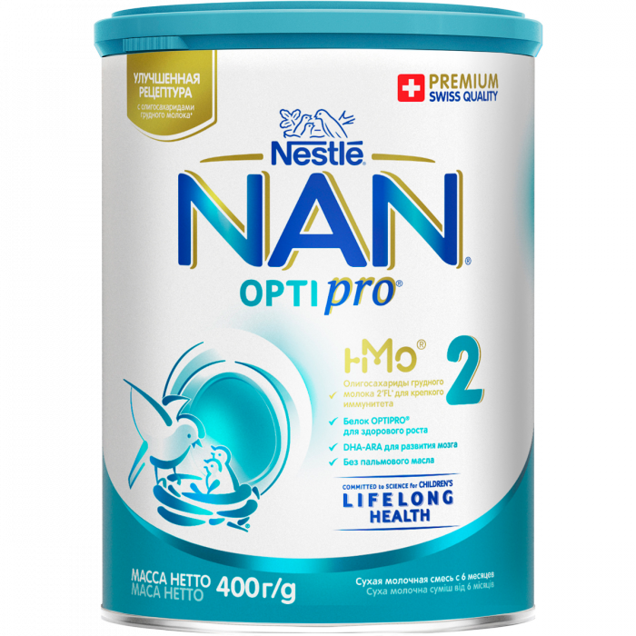 Суміш молочна Nestle NAN OptiPro 2, від 6 місяців, 400 г замовити