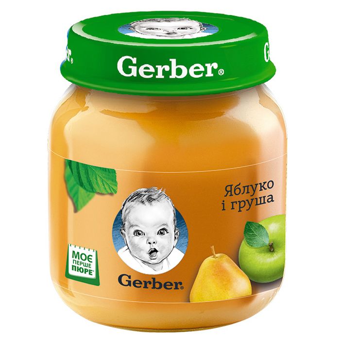 Пюре Gerber яблуко і груша (з 6 місяців) 130 г в аптеці