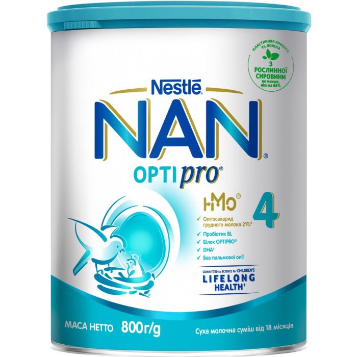 Суміш молочна Nestle NAN-4 Optipro, від 18 місяців, 800 г замовити