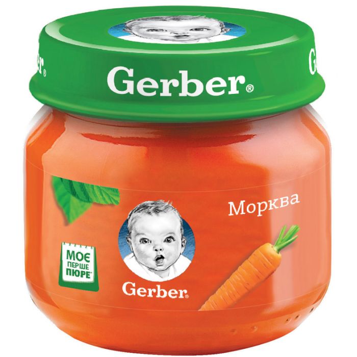 Пюре Gerber морква (з 6 місяців) 80 г купити