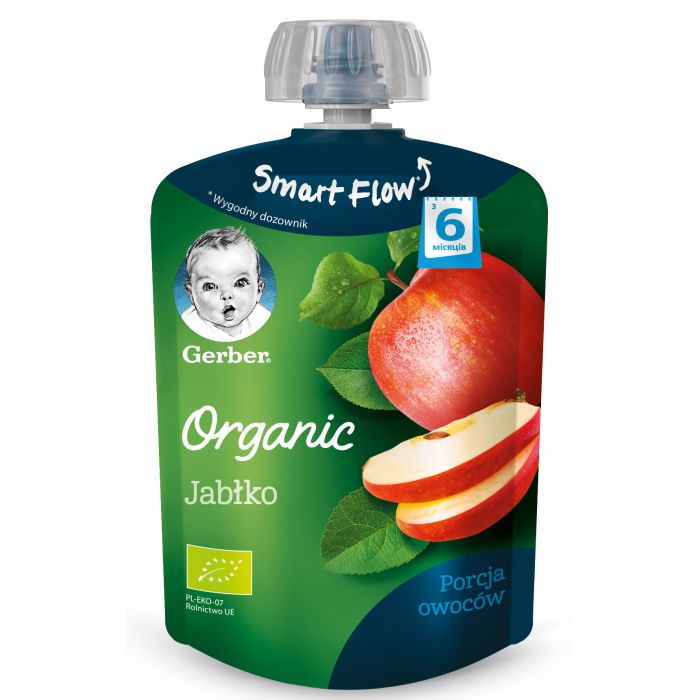 Пюре Gerber Organic органічне яблуко (з 6 місяців) 90 г ціна