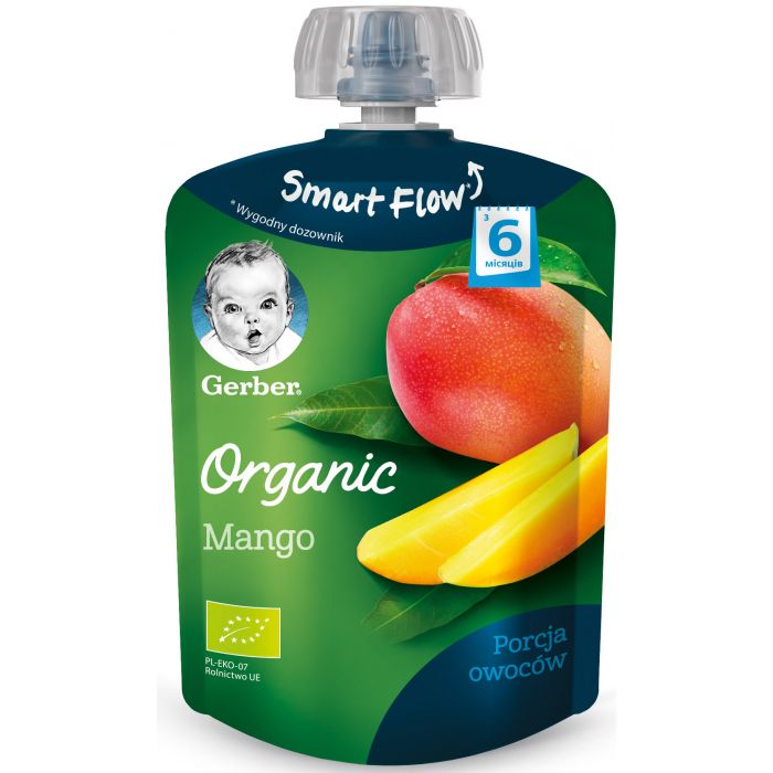 Пюре Gerber Organic органическое манго (с 6 месяцев) 90 г купить