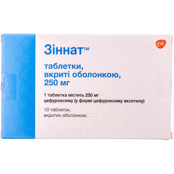 Зиннат 250 мг таблетки №10 в интернет-аптеке