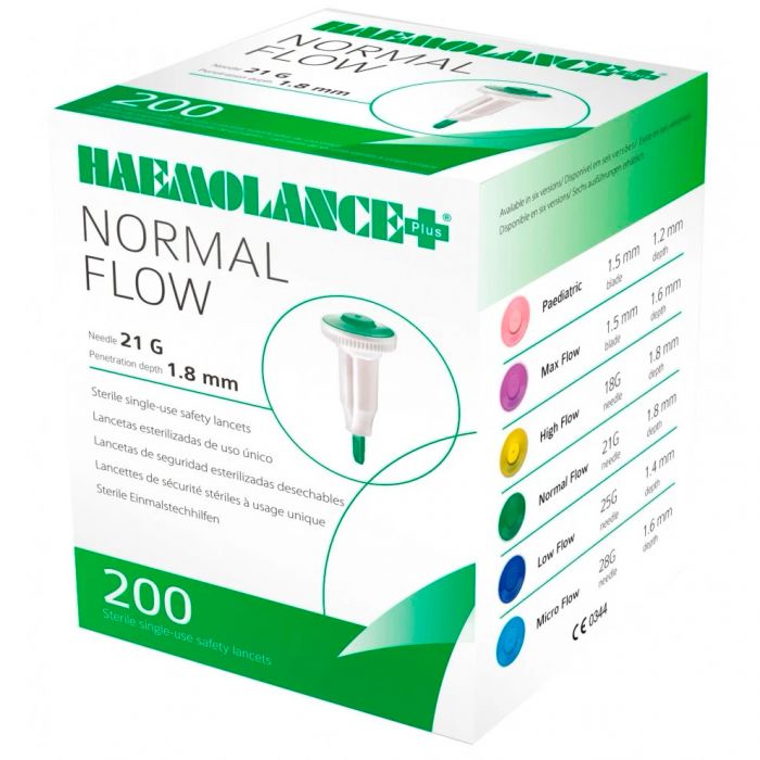 Ланцети Hamolance Plus Normal Flow 21G тип 420, 200 шт. купити
