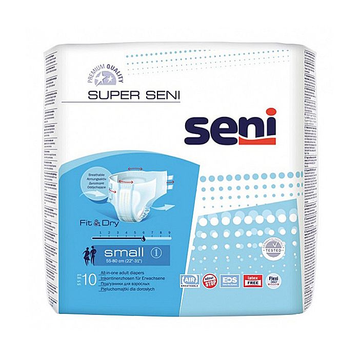 Підгузки SENI Small Supеr 10 шт в аптеці