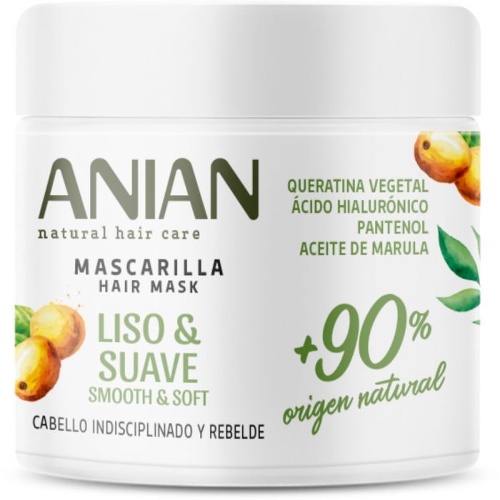 Маска Anian (Аніан) для неслухняного волосся вирівнююча з рослинним кератином 350 мл в аптеці