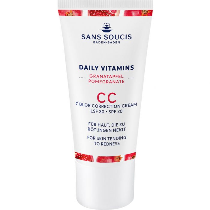 Крем Sans Soucis (Сан Сусі) Daily Vitamins CC коректор від почервоніння шкіри обличчя SPF20 Гранат 30 мл в аптеці