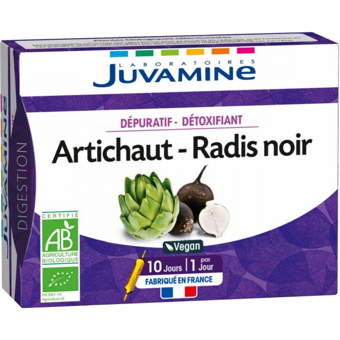 Juvamine (Жувамін) Артишок + чорна редька Очищення-детокс по 10 мл ампули №10 ціна