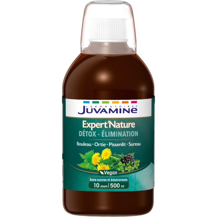 Juvamine (Жувамін) Expert Nature Детокс, береза + кропива + кульбаба + бузина сироп 500 мл в інтернет-аптеці
