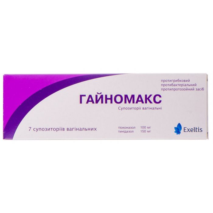 Гайномакс 250 мг супозиторії вагінальні №7 в Україні