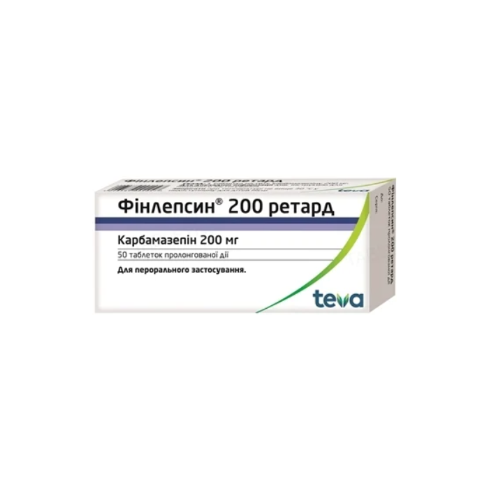 Финлепсин ретард 200 мг таблетки №50  ADD