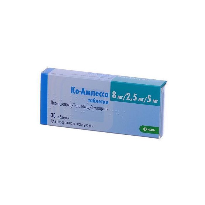 Ко-амлесса 8 мг/2,5 мг/5 мг таблетки №30 ADD