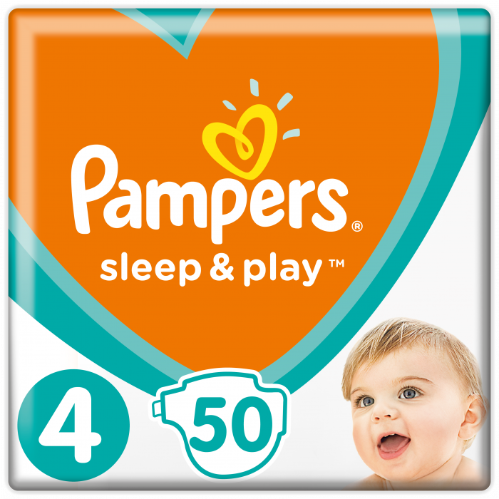Підгузки Pampers Sleep&Play Maxi (9-14кг) №50 ADD