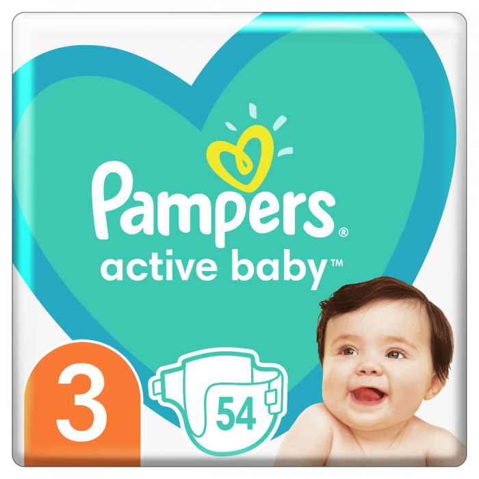 Підгузки Pampers Active Baby Розмір 3 (6-10 кг) 54 шт недорого