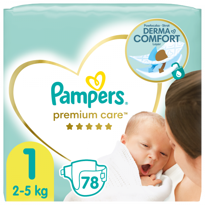 Подгузники Pampers Premium Care р.1 (2-5 кг) №78 недорого