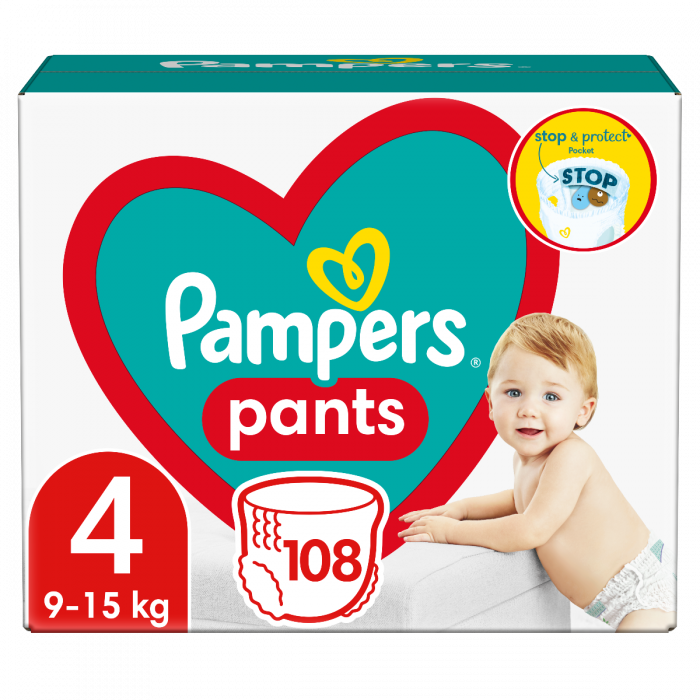 Підгузки-трусики Pampers Pants р.4 (9-15 кг) №108  в Україні