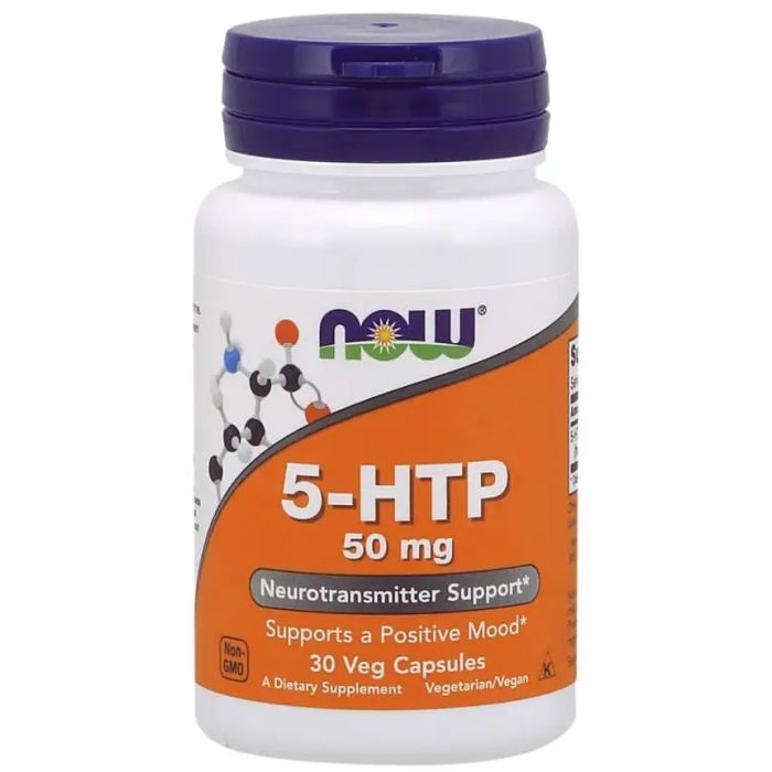 Now Foods 5-HTP 5-гідрокситриптофан 50 мг №30 в аптеці