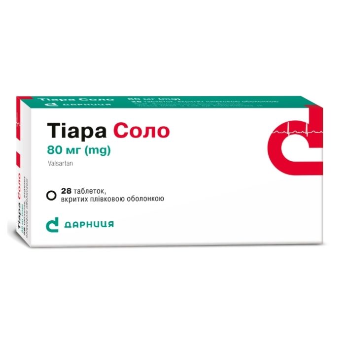 Тіара Соло 80 мг таблетки №28 в аптеці