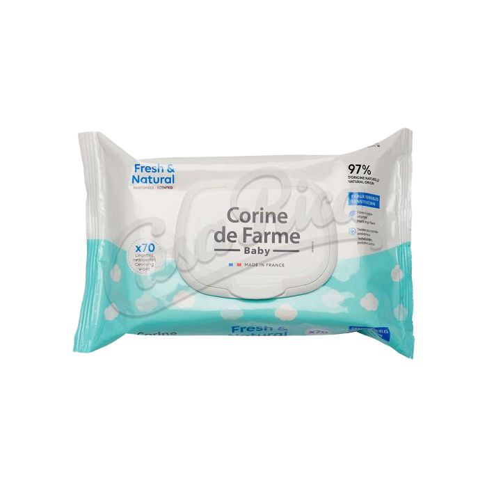 Салфетки влажные Corine de Farme (Корин де Фарм) детские Fresh & Natural №70 в аптеке