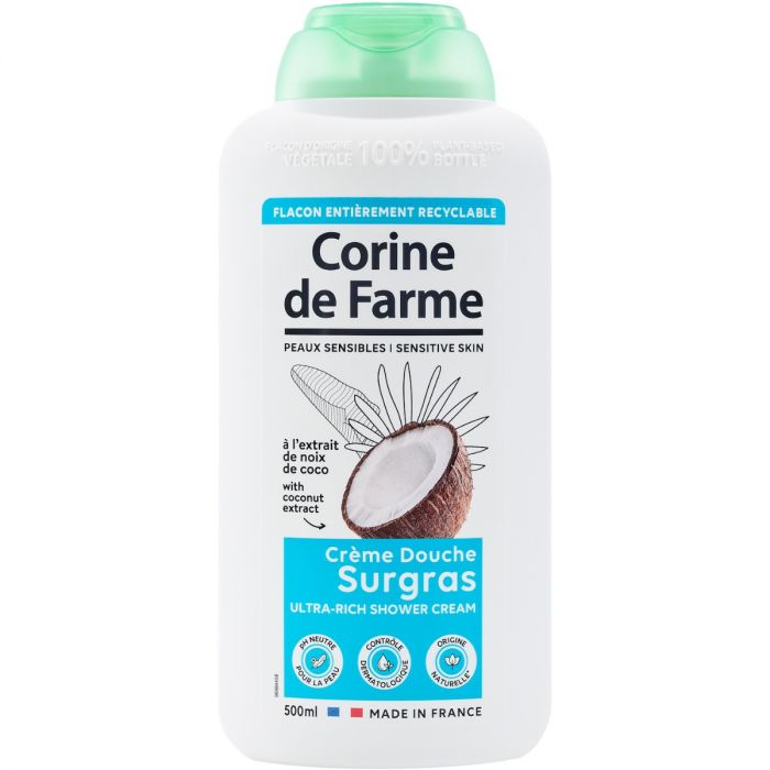 Гель-крем Corine de Farme (Корин де Фарм) для душа питательный с экстрактом Кокоса 500 мл в интернет-аптеке