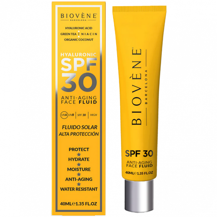 Флюид Biovene (Биовен) для лица антивозрастной SPF30 40 мл - фото №1 Флюид Biovene (Биовен) для лица антивозрастной SPF30 40 мл ADD
