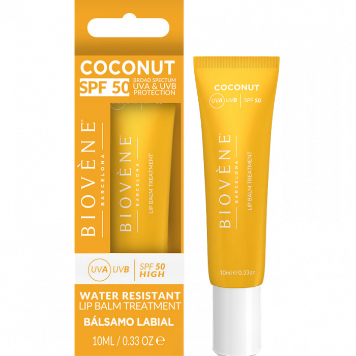 Бальзам Biovene (Біовен) для губ зволожуючий Кокос SPF50 10 мл в Україні